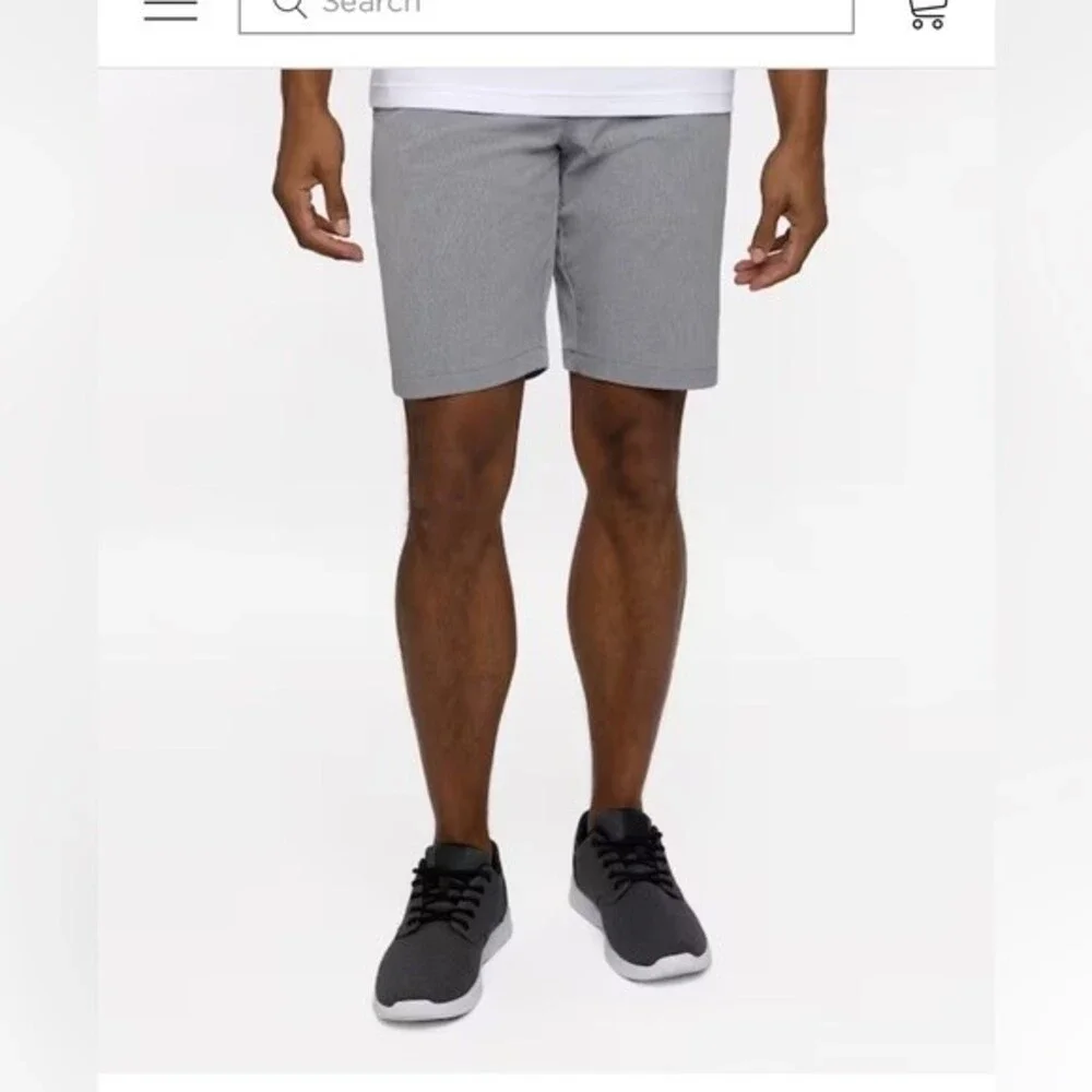 Travis Mathew Beck Shorts in Light Gray 34 NWOT